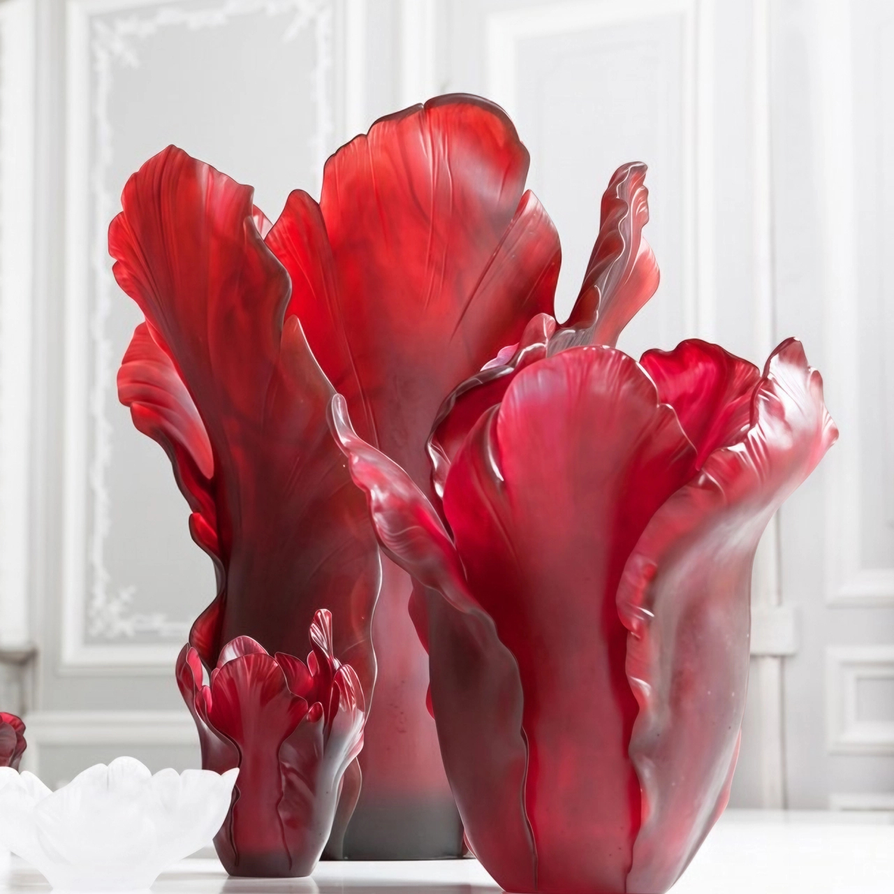 Ваза для цветов TULIPE 17 см хрусталь красная – 2