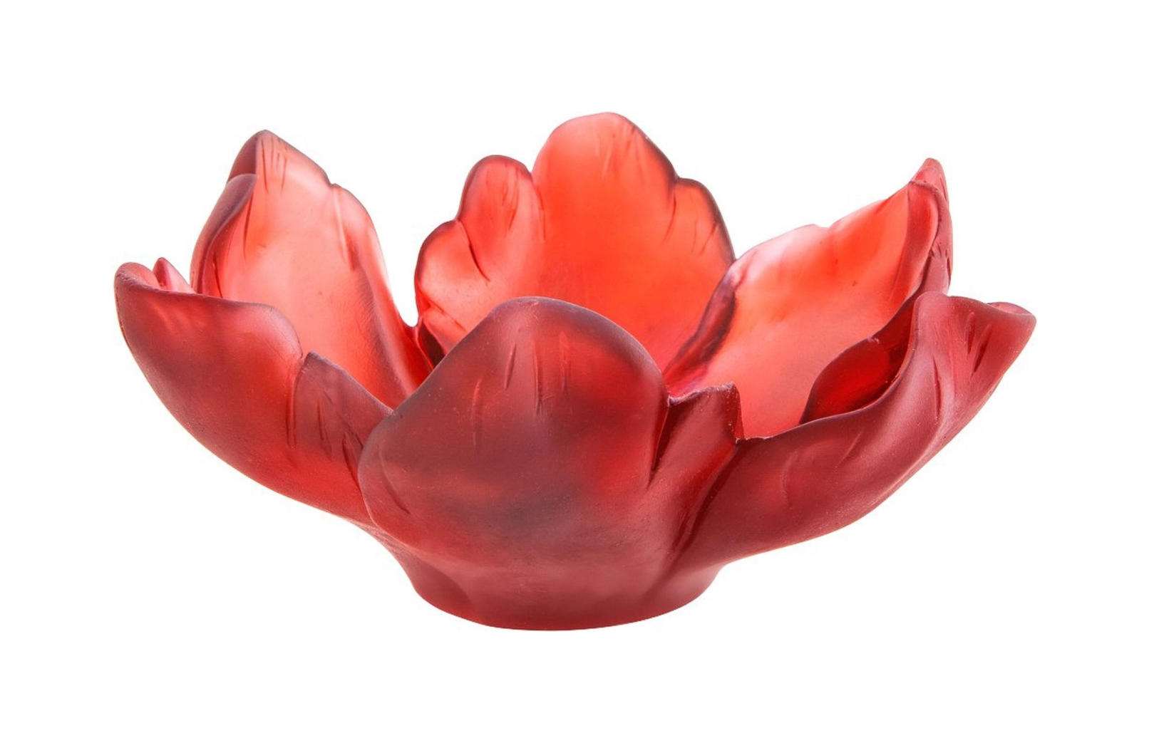 Мелочница TULIPE 16 см хрусталь красная