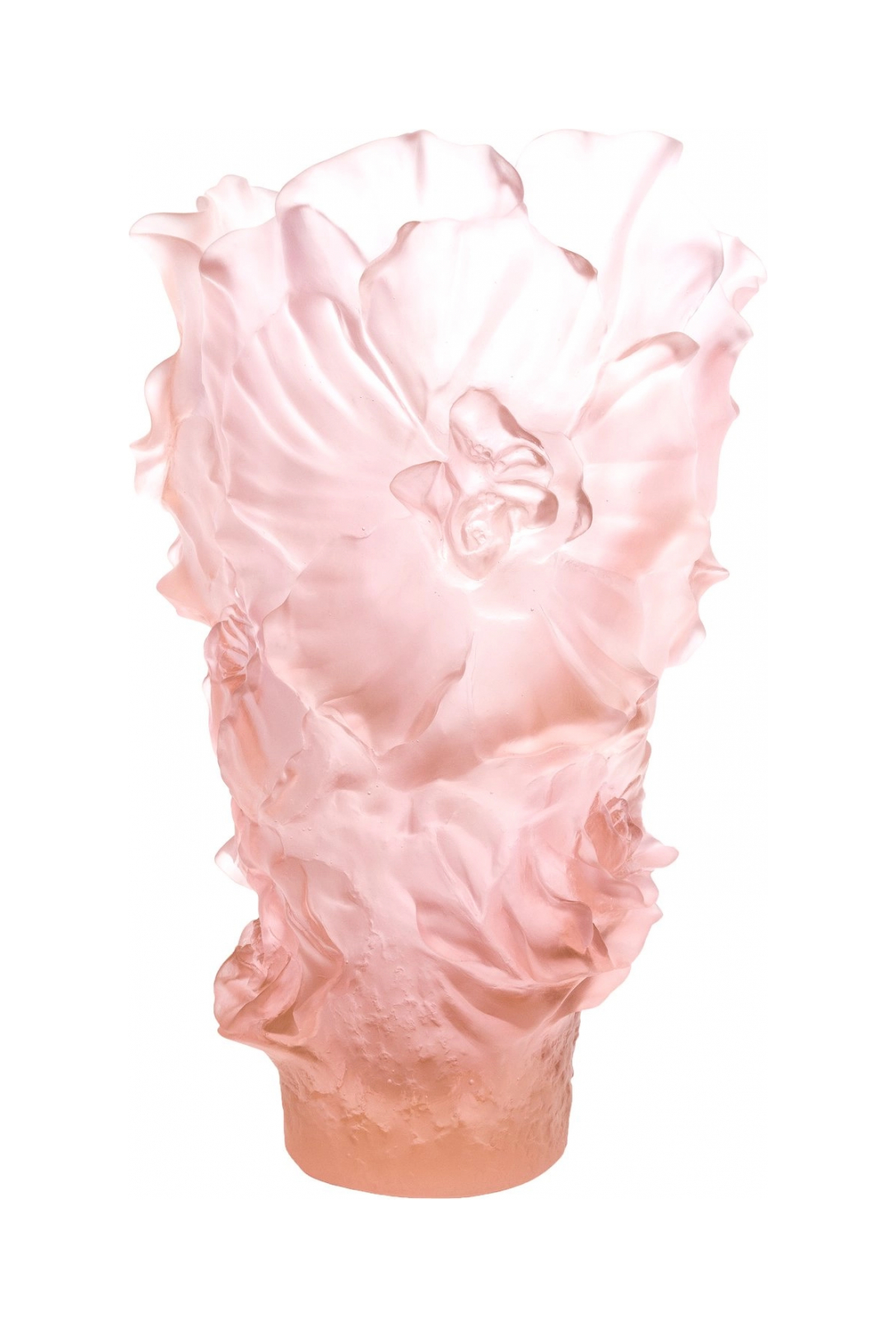 Ваза для цветов CAMELIA MAGNUM 52 см хрусталь розовая