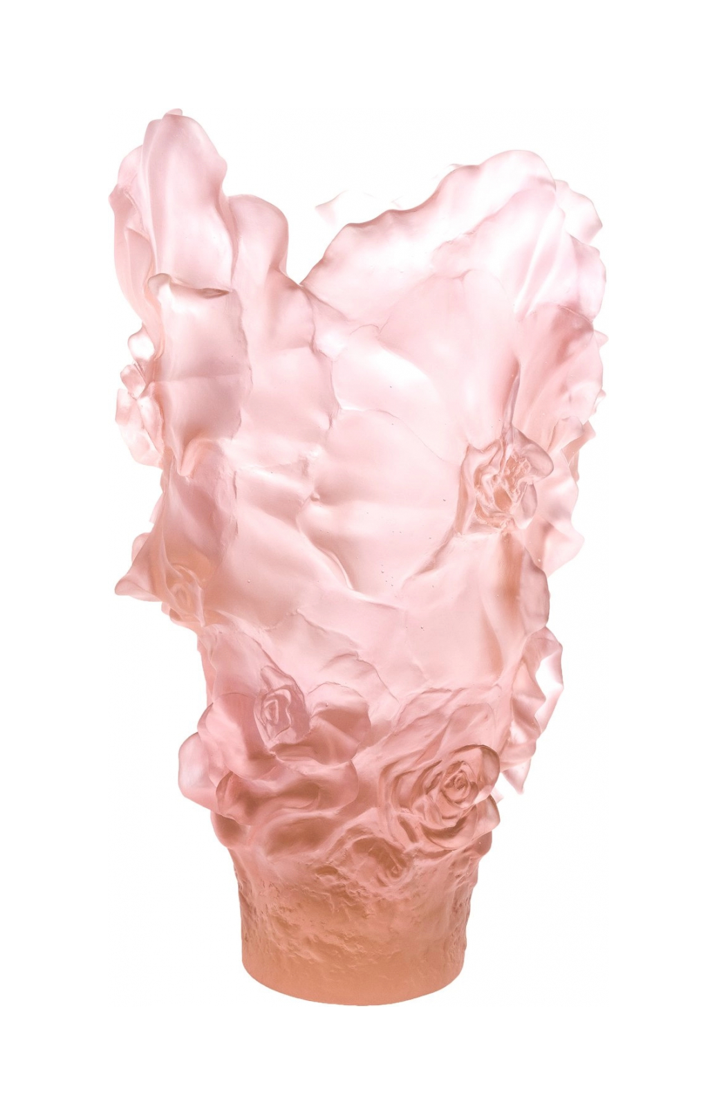 Ваза для цветов CAMELIA MAGNUM 52 см хрусталь розовая Daum 05742-1