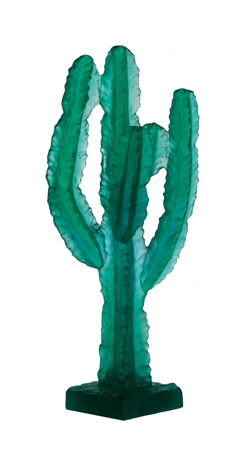 Скульптура JARDIN DE CACTUS Кактус 35 см хрусталь зеленый