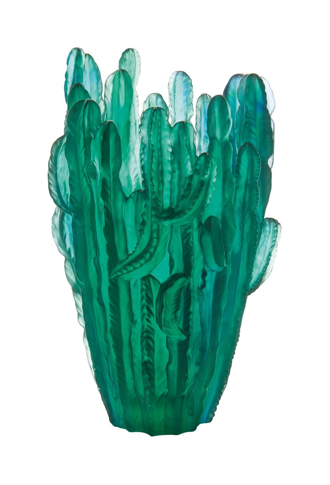 Ваза для цветов JARDIN DE CACTUS 41 см хрусталь зеленая