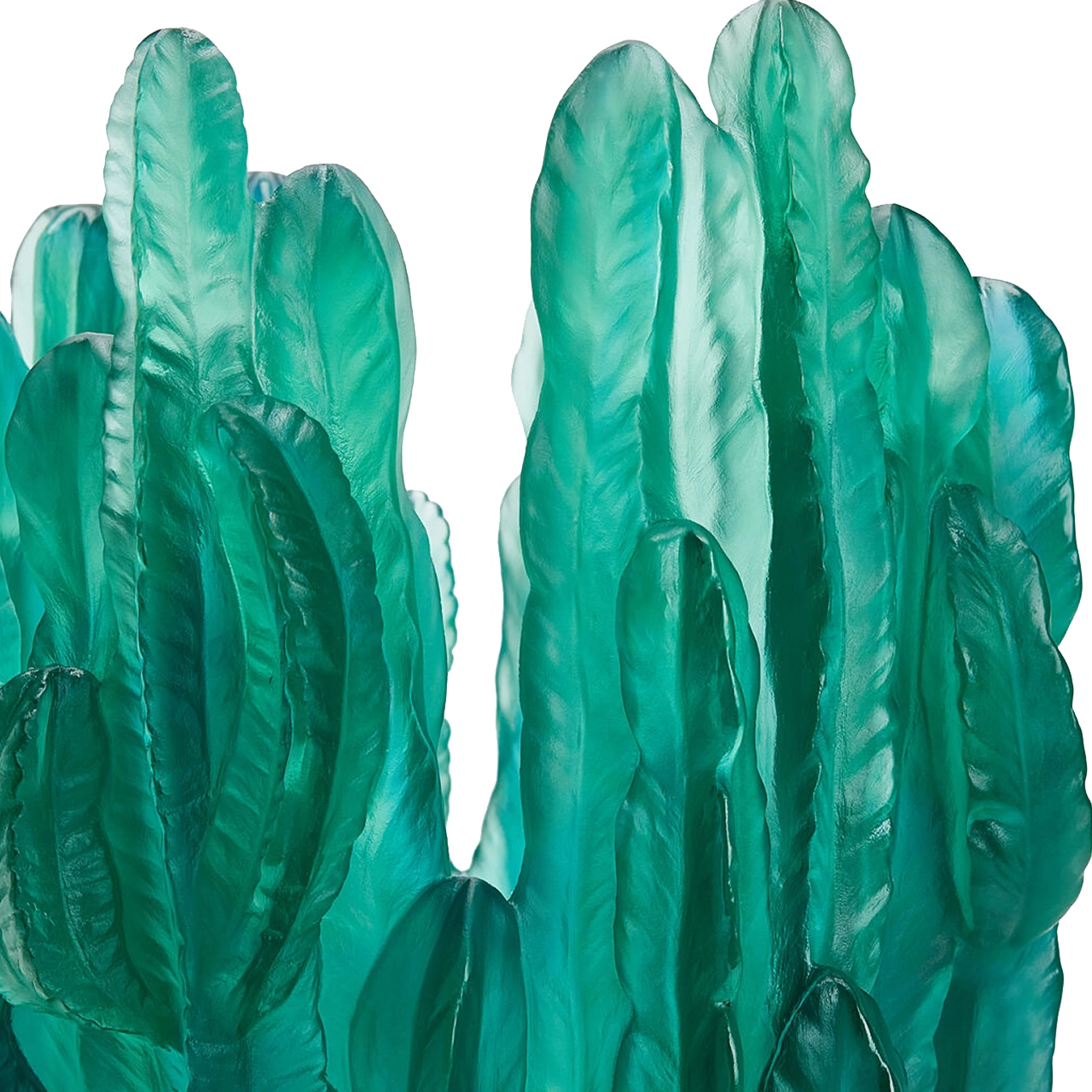 Ваза для цветов JARDIN DE CACTUS 41 см хрусталь зеленая Daum 05673