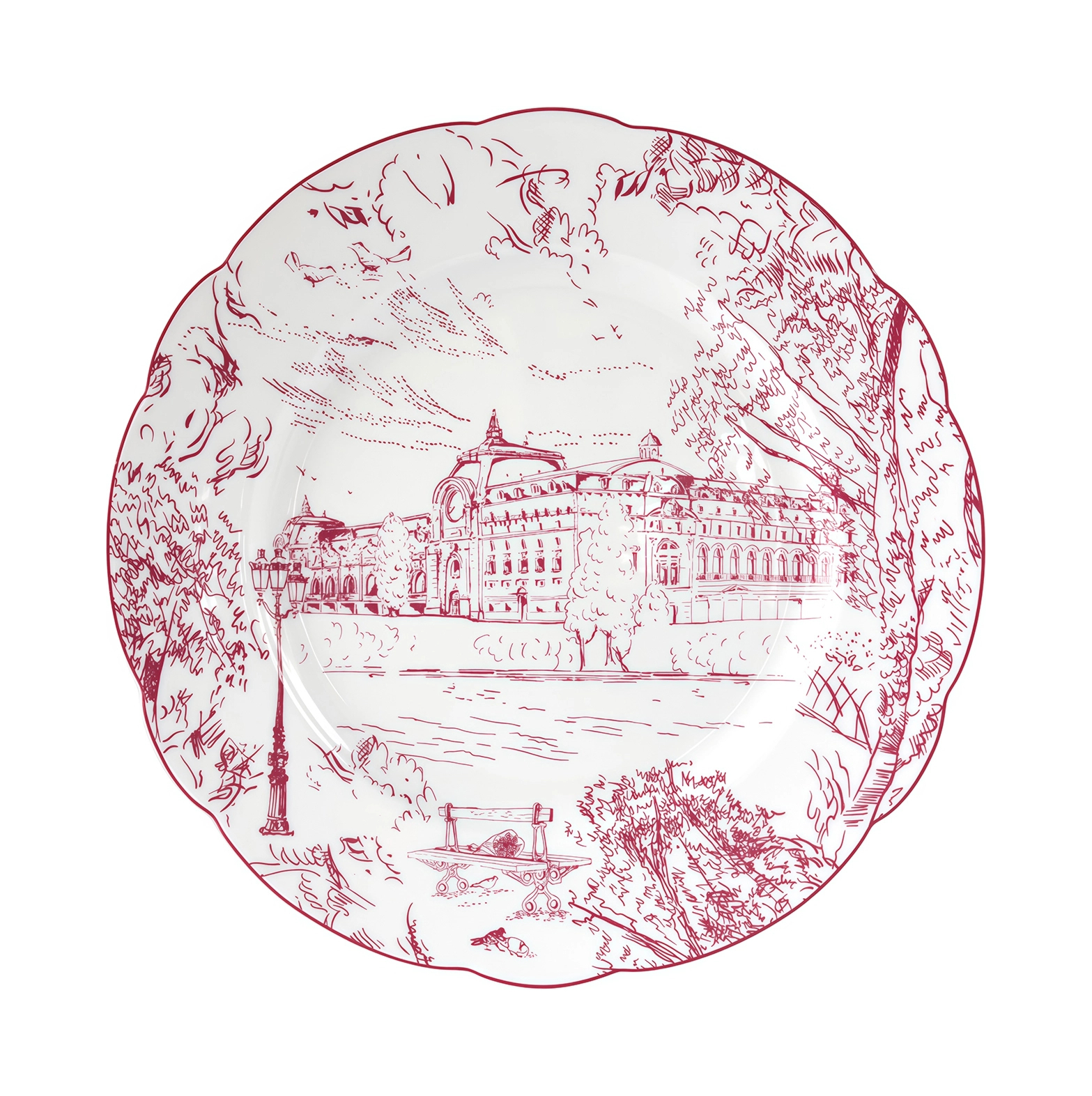 Набор тарелок обеденных TOUT PARIS 6 шт фарфор Bernardaud 1980/24226