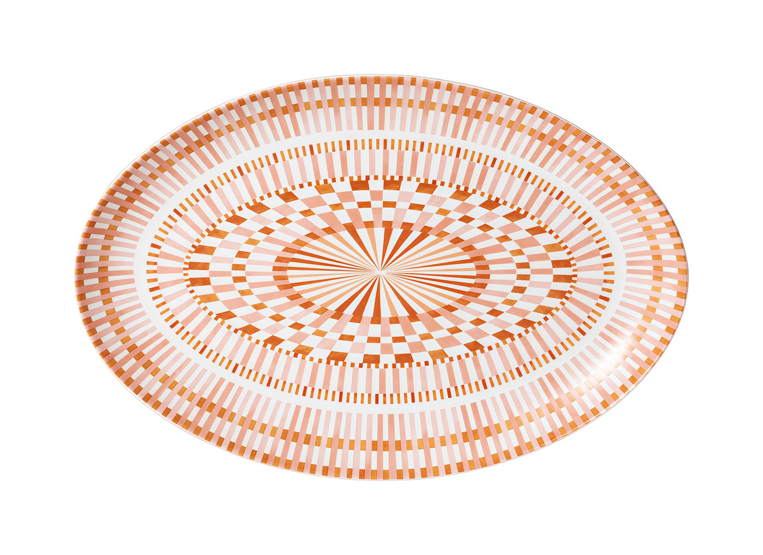 Блюдо овальное Bernardaud TERRA ROSA 33 см фарфор оранжевое