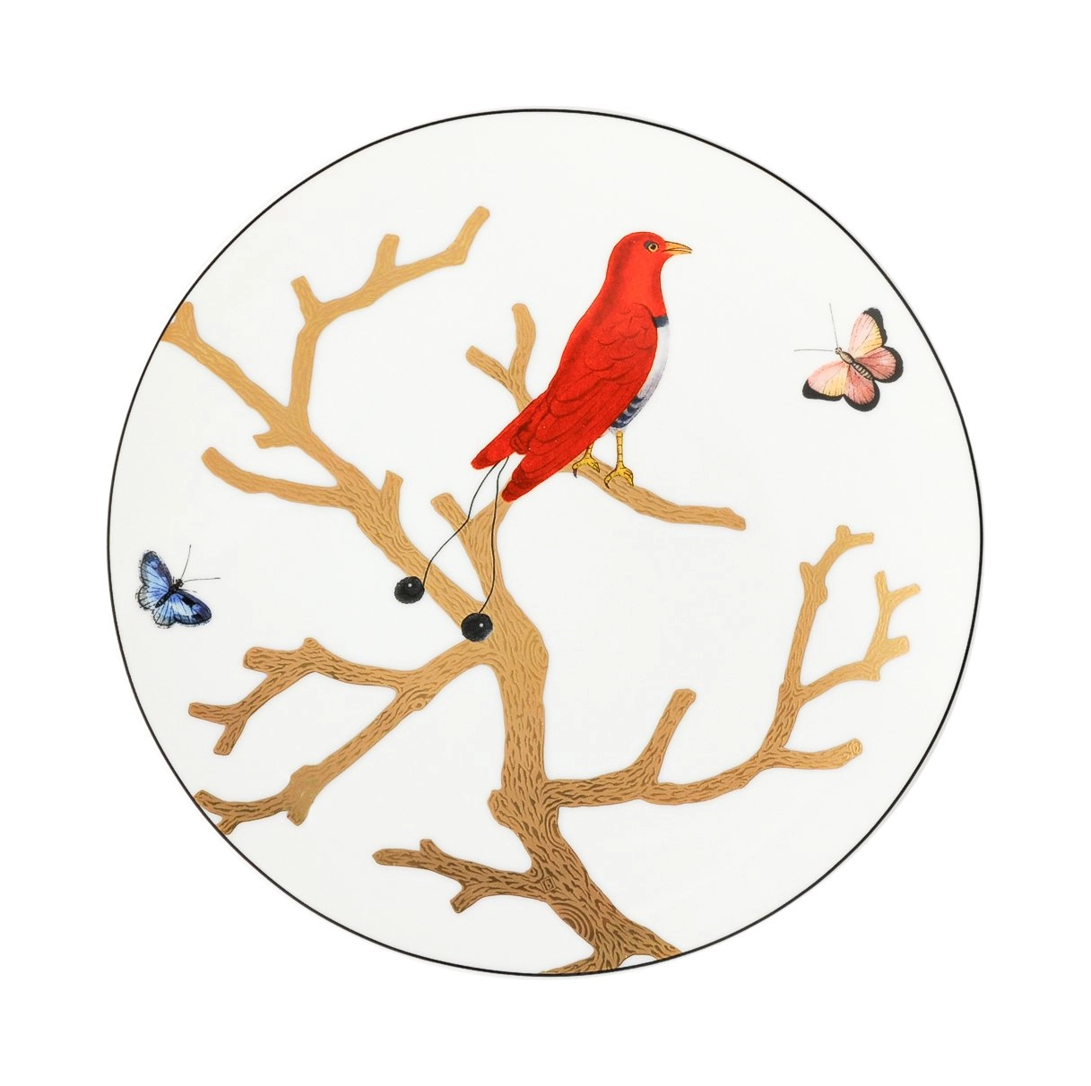 Тарелка салатная Bernardaud AUX OISEAUX 21 см фарфор
