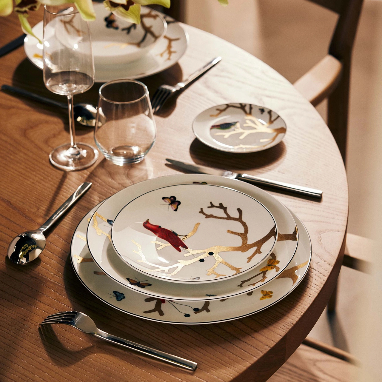 Тарелка салатная AUX OISEAUX 21 см фарфор – 2