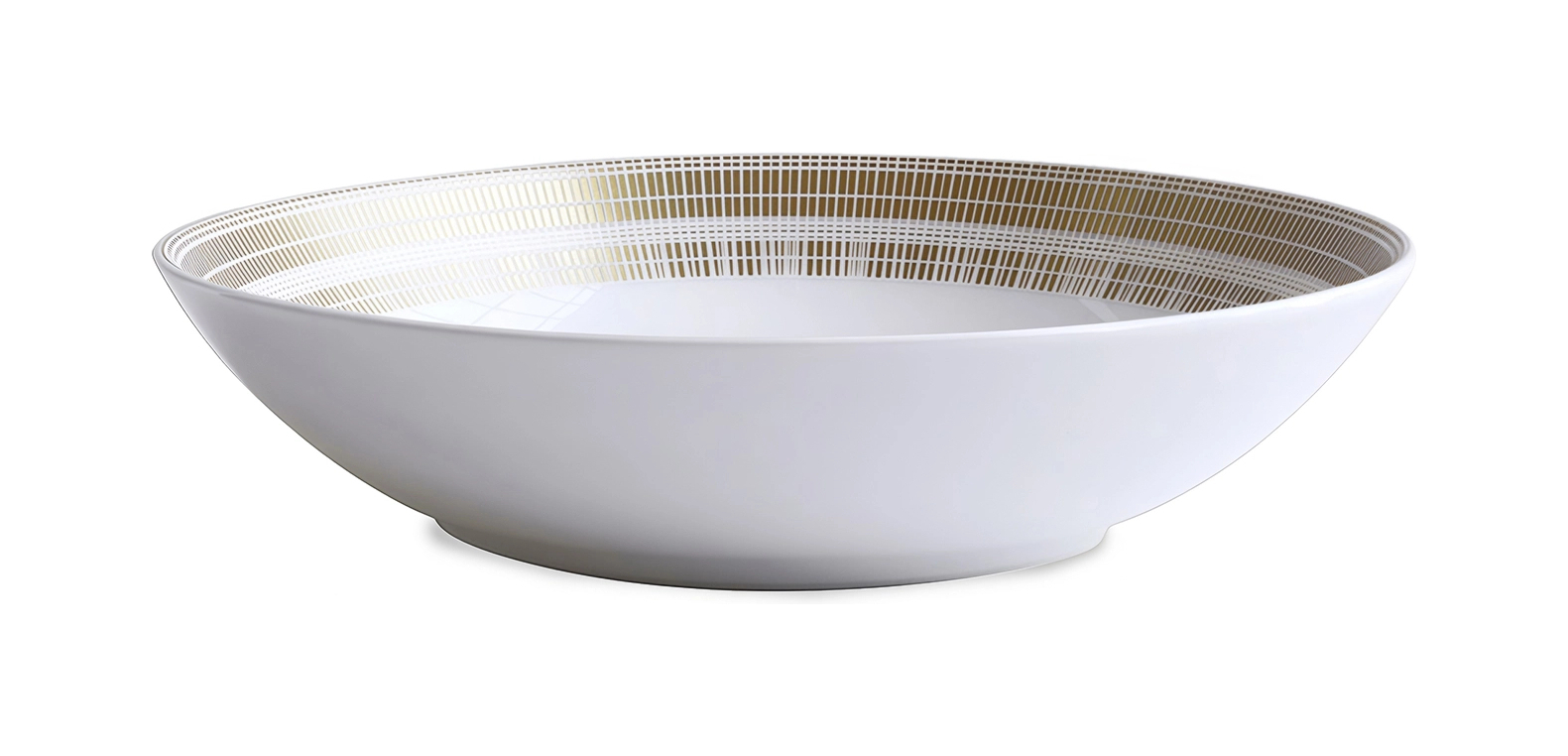 Тарелка суповая CANISSE 19 см фарфор бело-золотая Bernardaud 1732/26