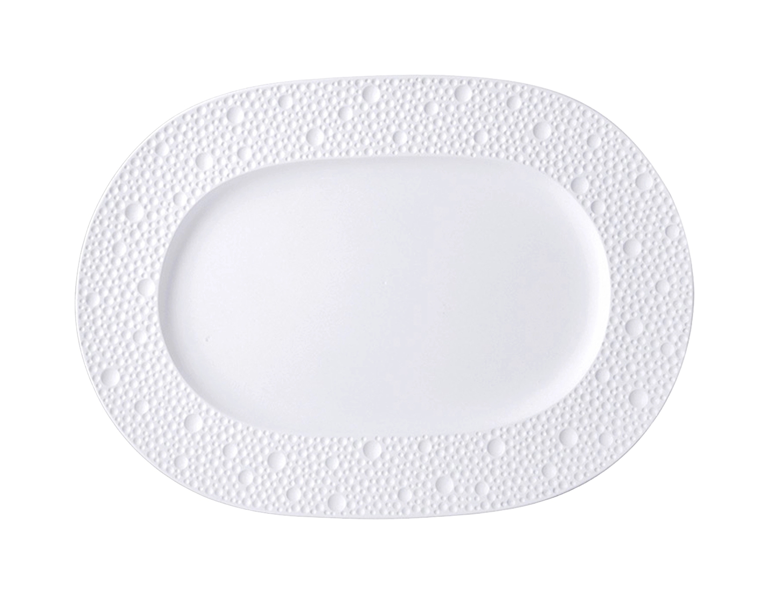Блюдо овальное Bernardaud ECUME 21 см фарфор белое