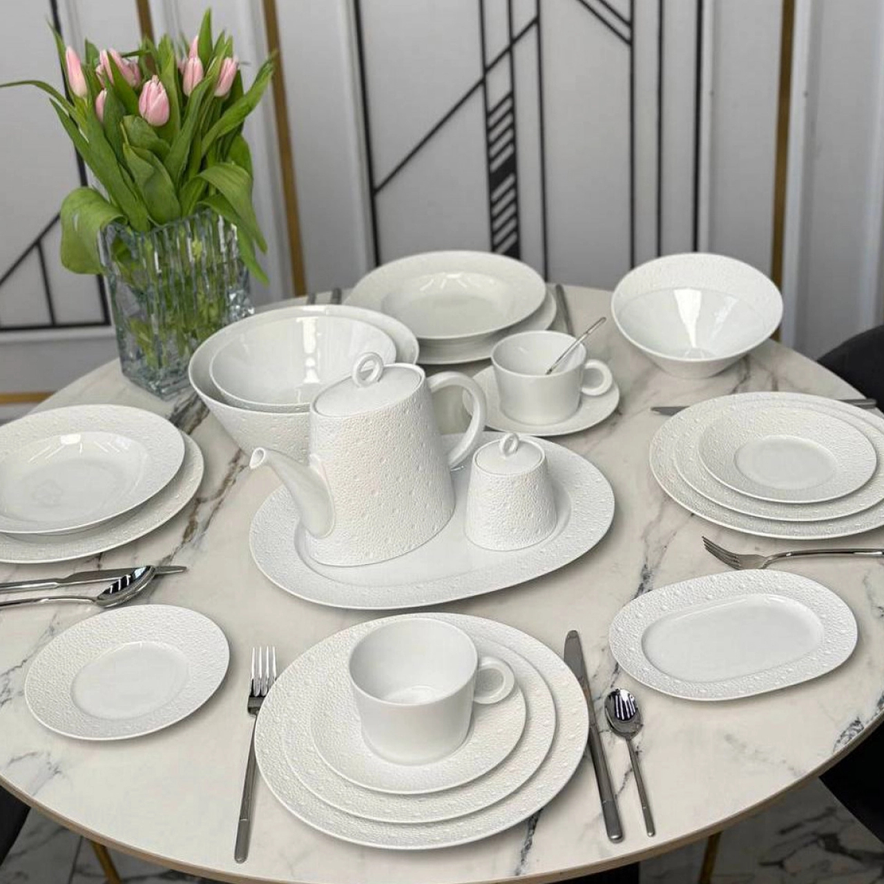 Блюдо овальное ECUME 21 см фарфор белое Bernardaud 0733/125