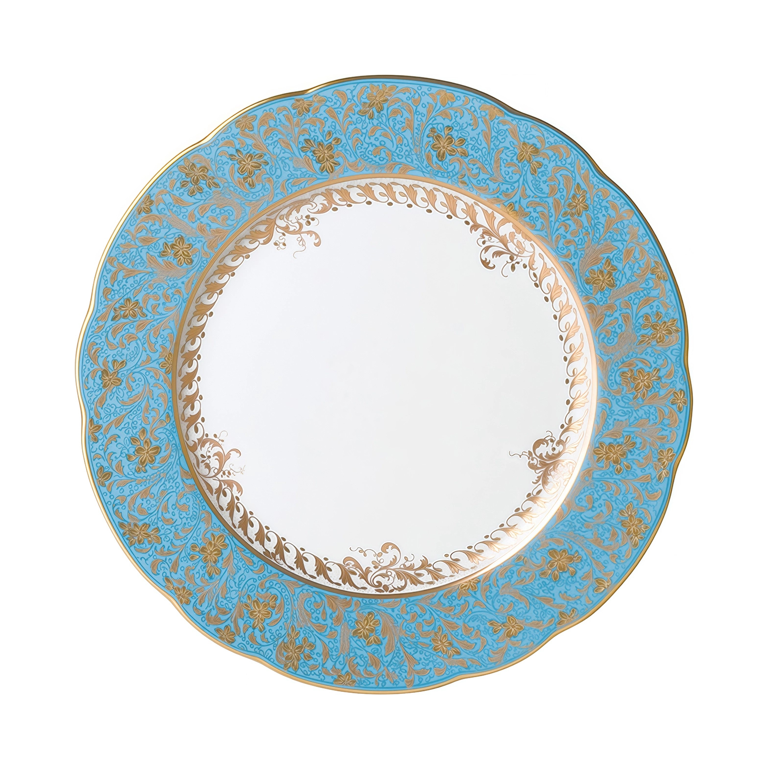 Тарелка обеденная Bernardaud EDEN TURQUOISE 26 см фарфор голубая
