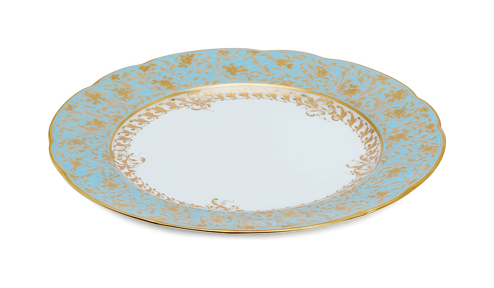 Тарелка обеденная EDEN TURQUOISE 26 см фарфор голубая Bernardaud 0144/13