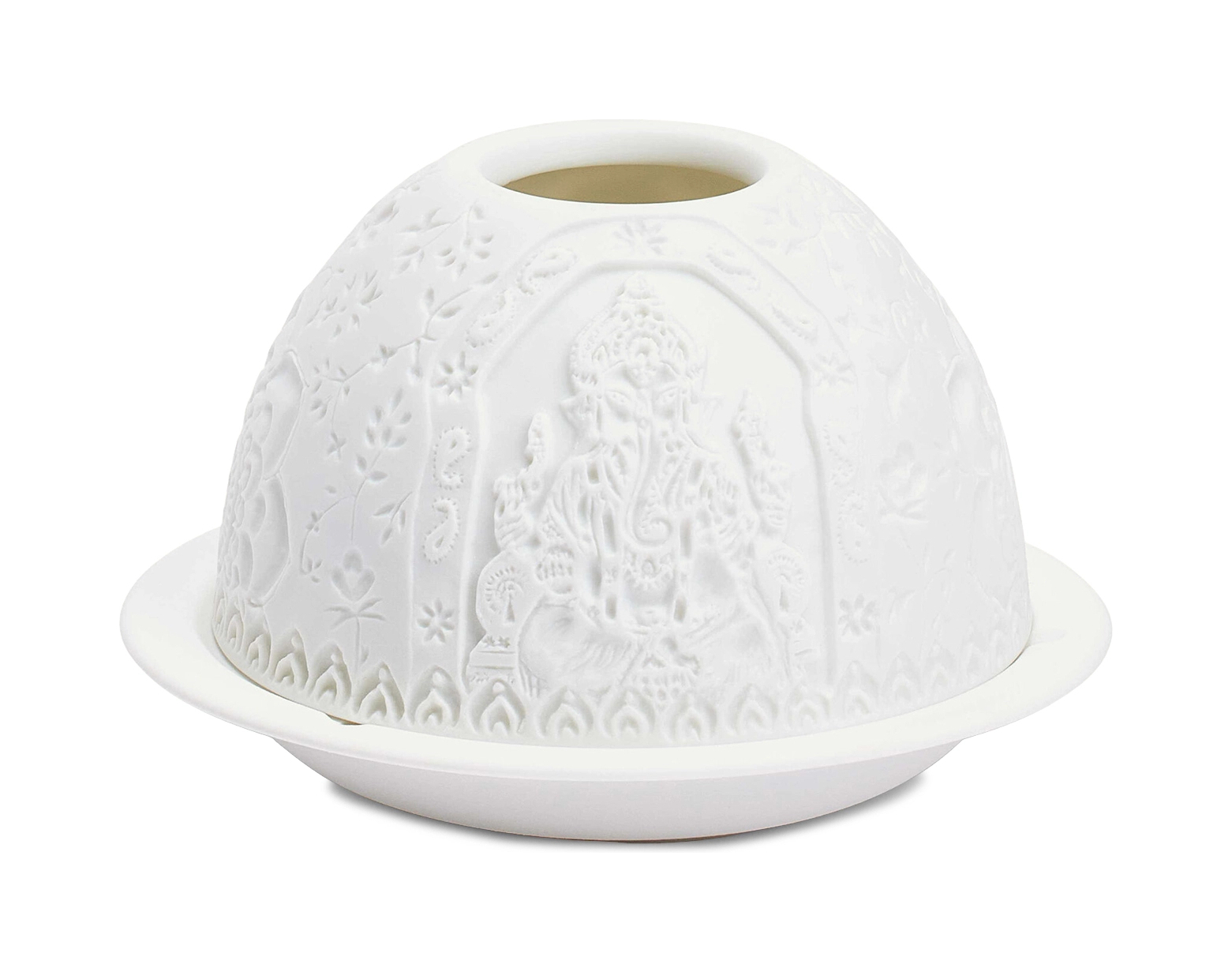 Подсвечник-литофан GANESH с ароматической свечой 7.5 см фарфор Bernardaud 2127/22608