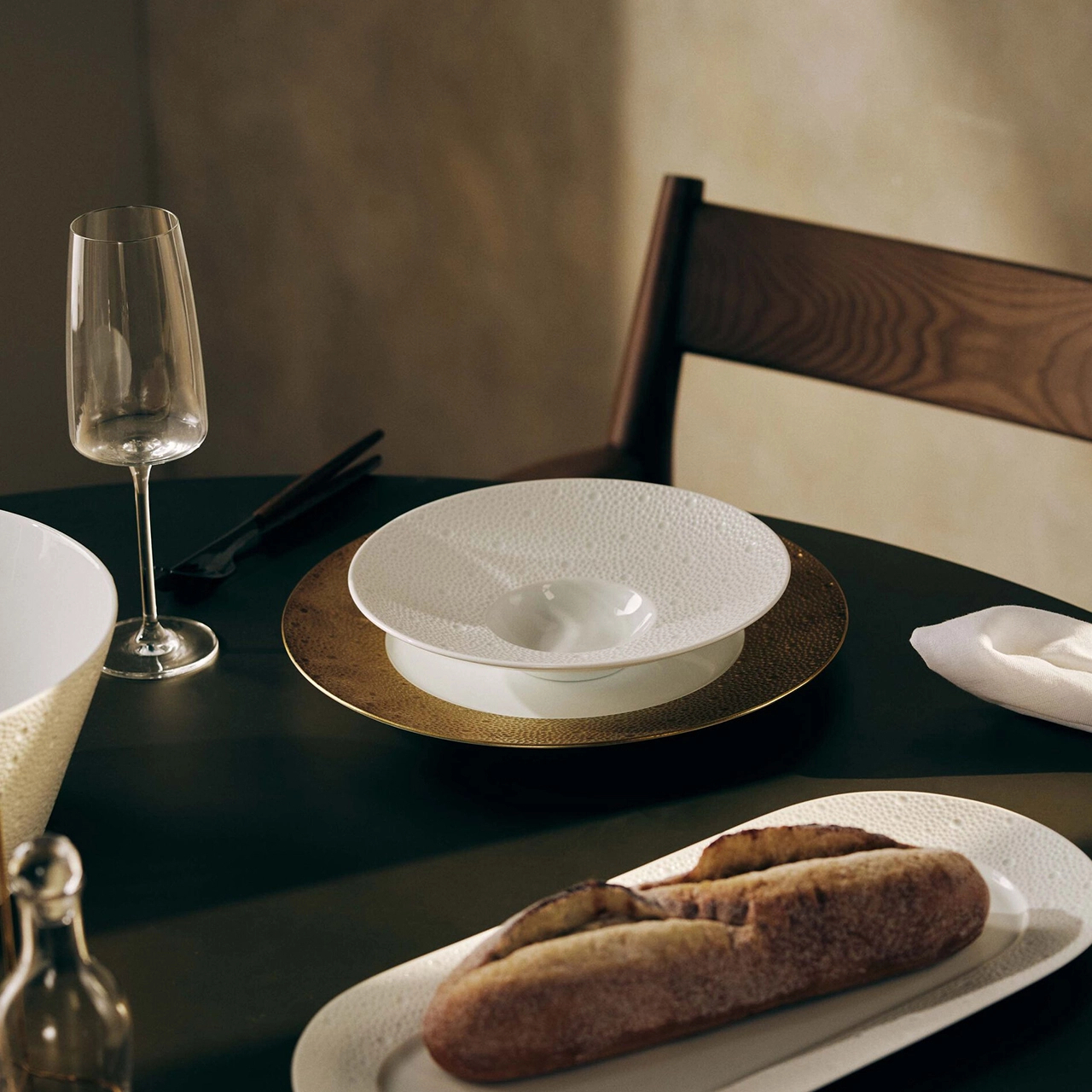 Блюдо прямоугольное ECUME 37 см фарфор белое Bernardaud 0733/95