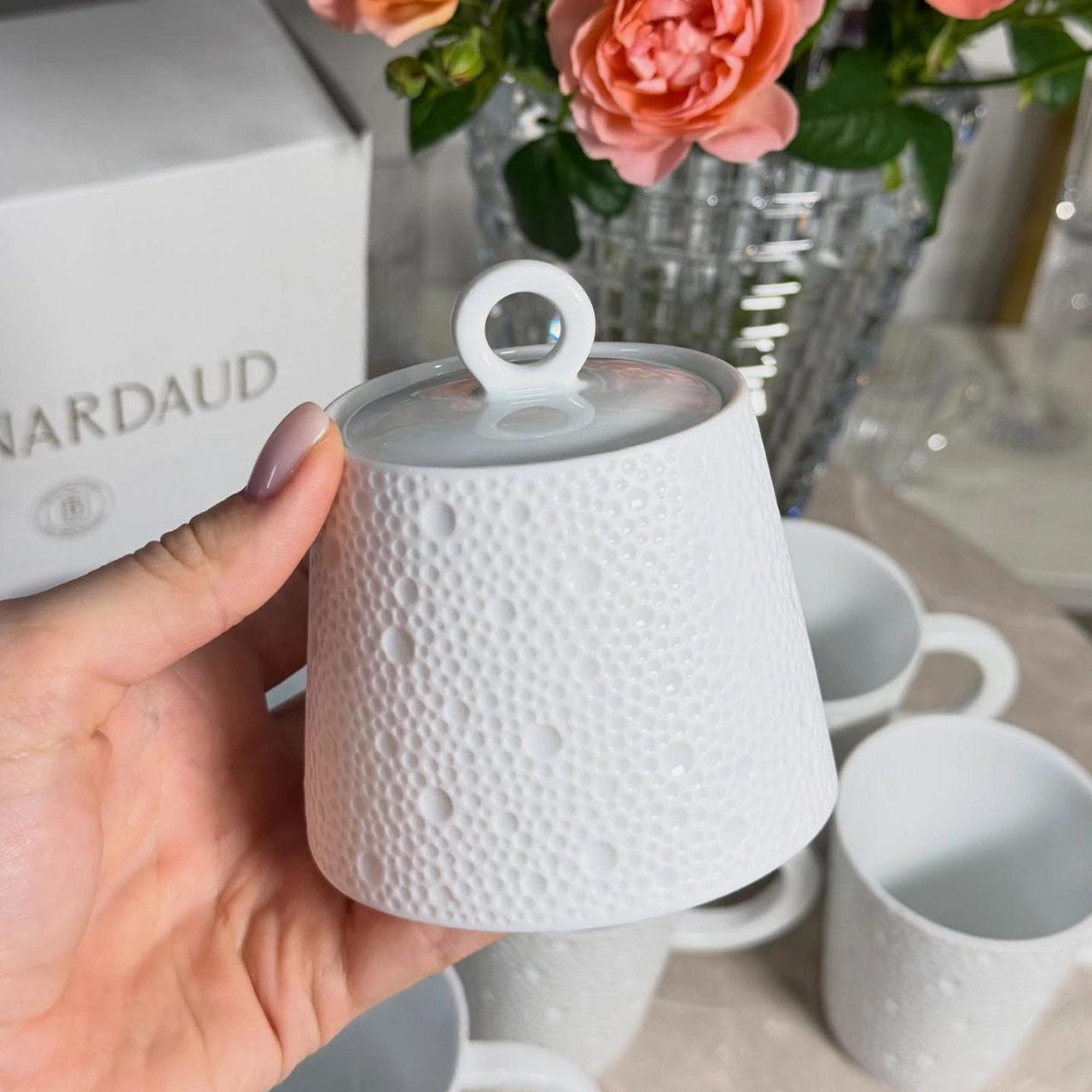 Сахарница ECUME 250 мл фарфор белая Bernardaud 0733/20520