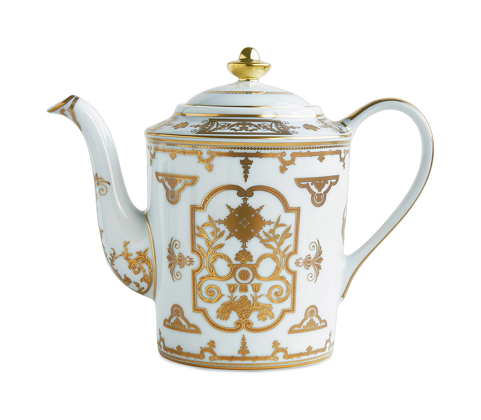 Кофейник Bernardaud AUX ROIS OR 1 л фарфор белый золото