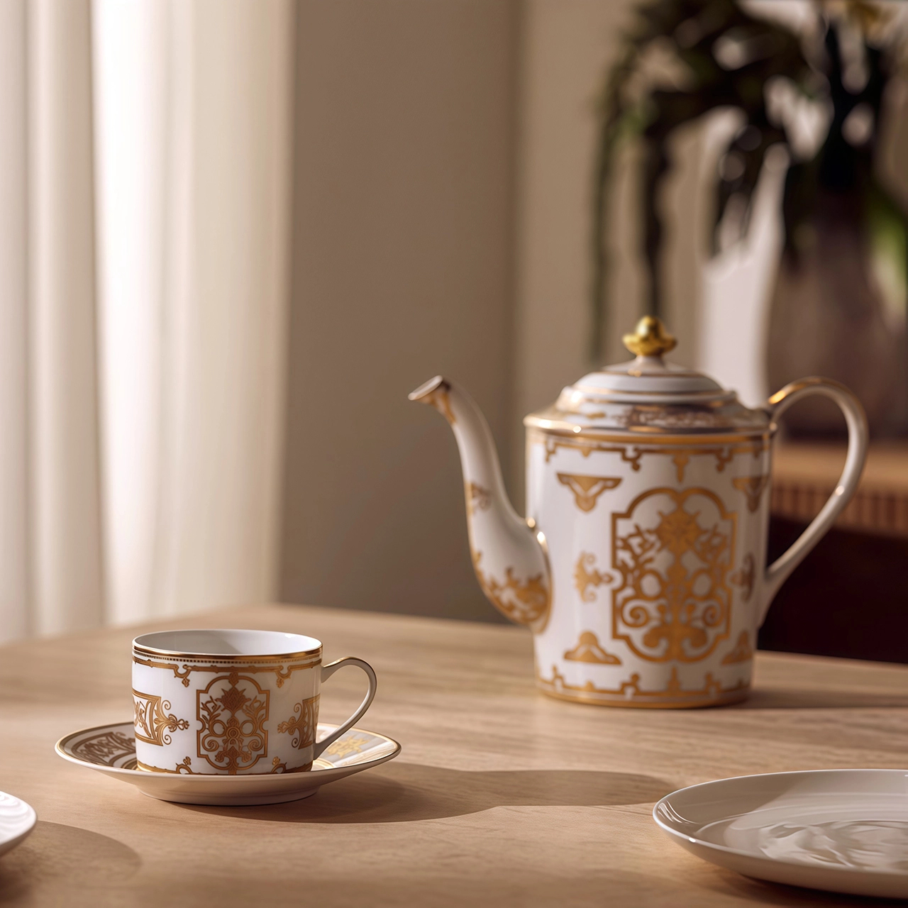 Кофейник AUX ROIS OR 1 л фарфор белый золото Bernardaud 1847/34