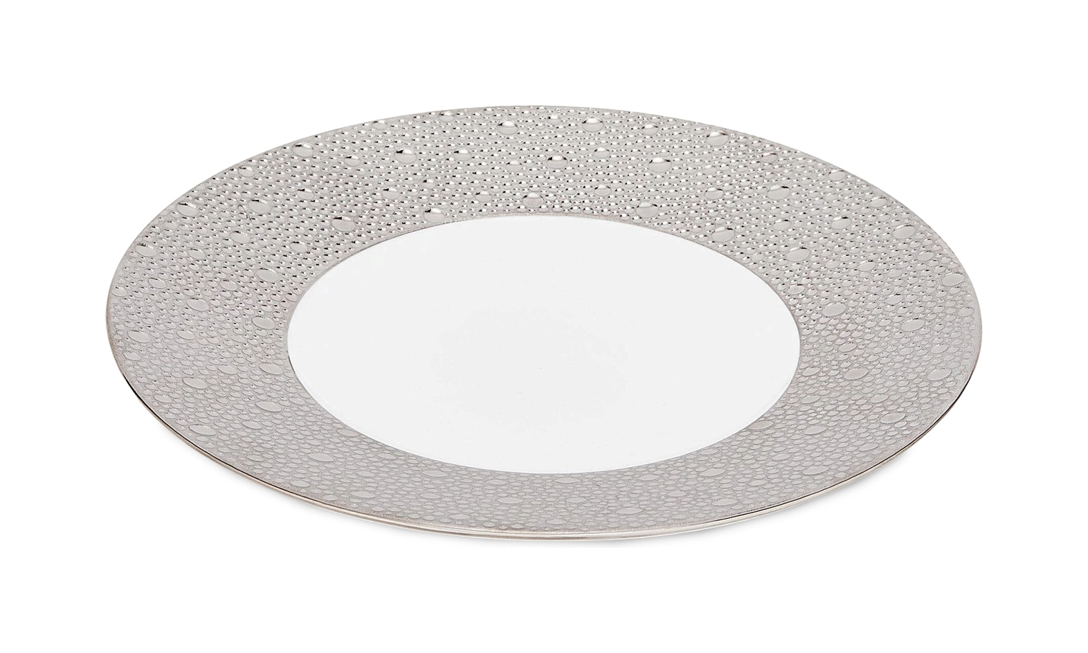 Тарелка салатная ECUME PLATINE 21 см фарфор платина Bernardaud 0738/20250