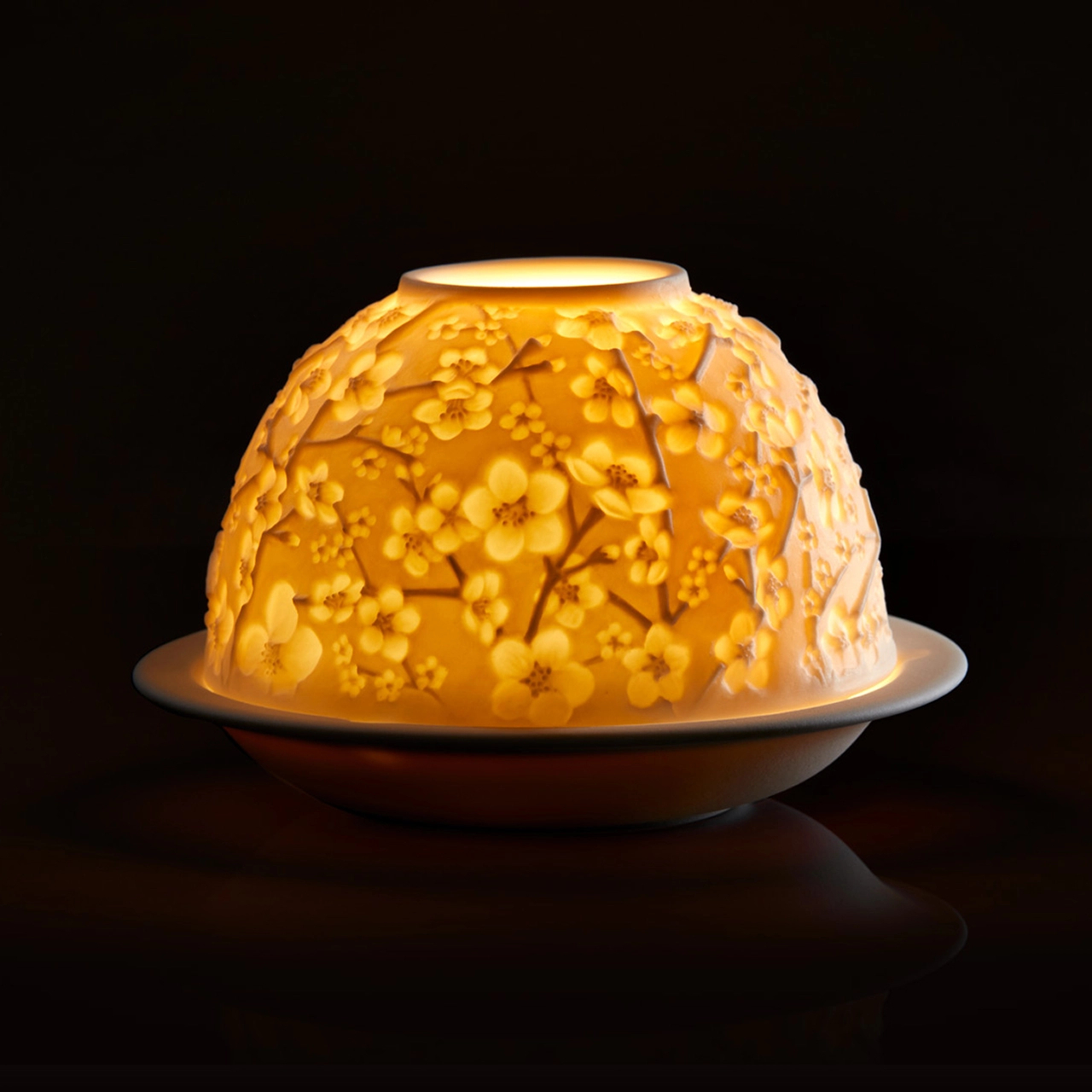 Подсвечник-литофан CHERRY BLOSSOMS светодиодный 7.5 см фарфор – 2