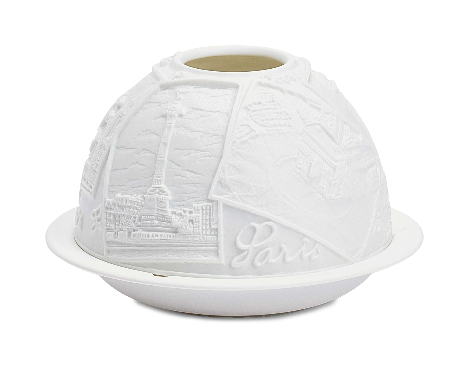 Подсвечник-литофан PLACES OF PARIS с ароматической свечой 7.5 см фарфор Bernardaud 2127/20965