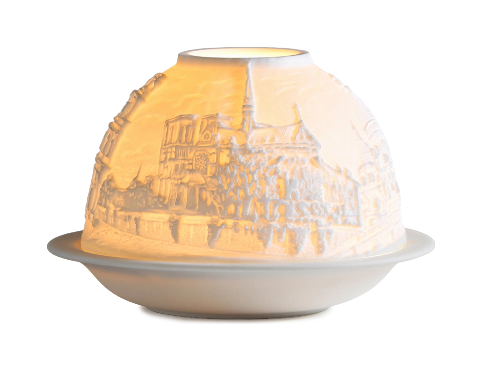 Подсвечник-литофан CHURCHES OF PARIS с ароматической свечой 7.5 см фарфор Bernardaud 2127/21204