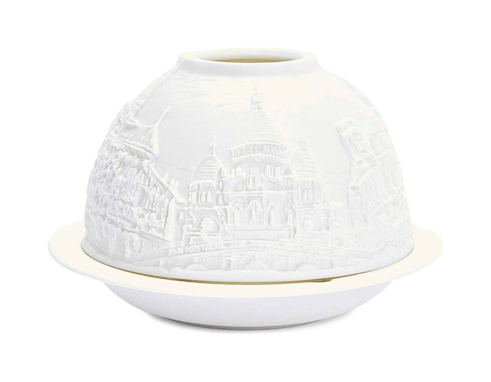 Подсвечник-литофан CHURCHES OF PARIS с ароматической свечой 7.5 см фарфор Bernardaud 2127/21204