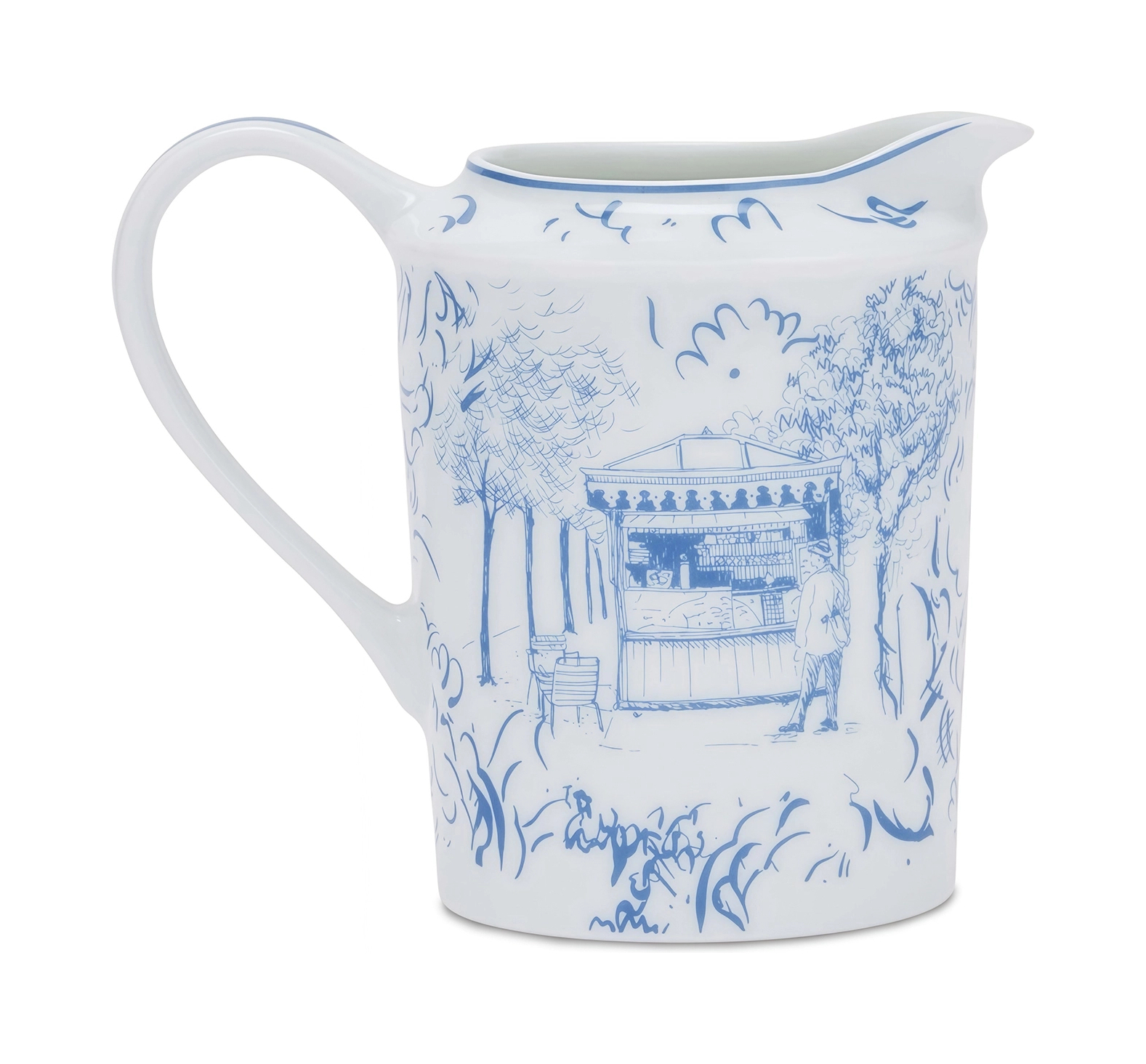 Молочник TOUT PARIS 300 мл фарфор синий Bernardaud 1980/57
