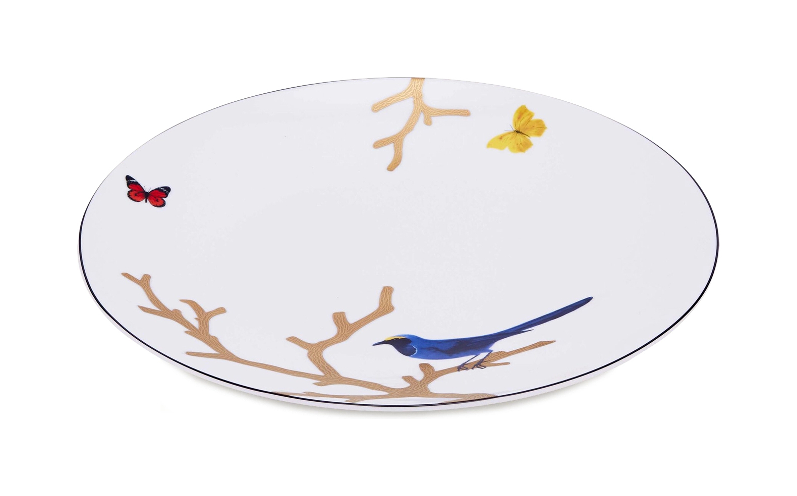 Тарелка обеденная AUX OISEAUX 26 см фарфор Bernardaud 2488/2452