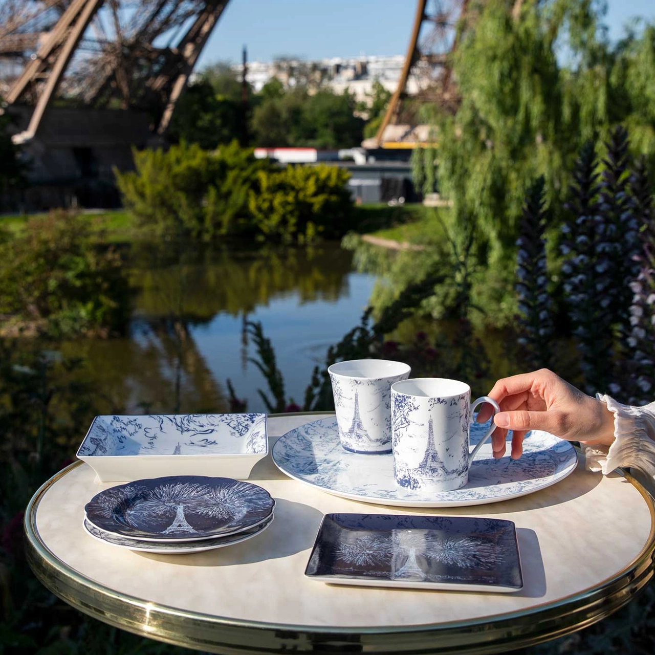 Кружка TOUT PARIS BLEU NUIT 300 мл фарфор синяя – 2