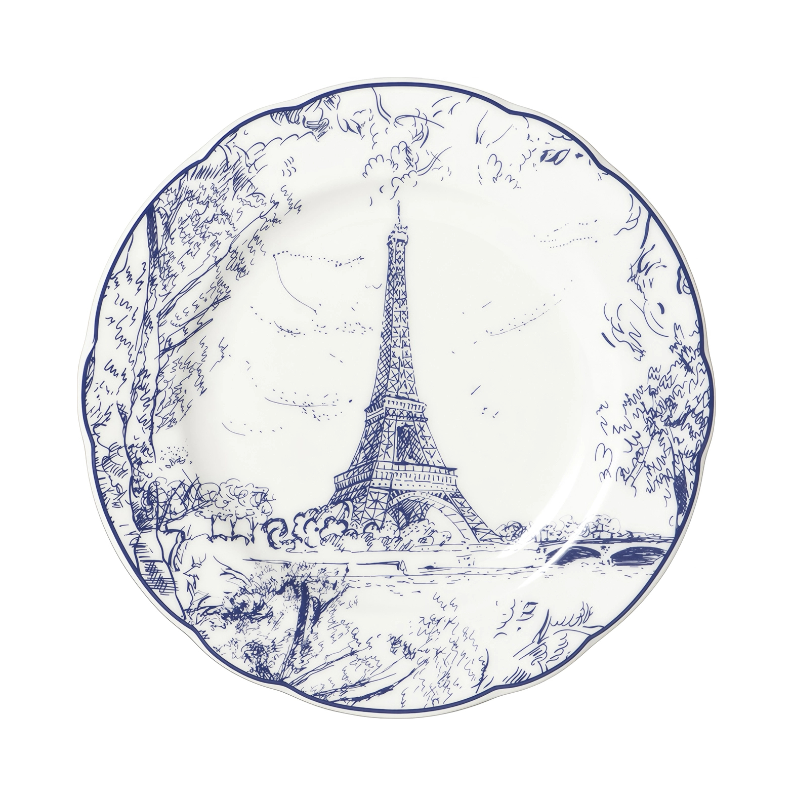 Набор тарелок для хлеба TOUT PARIS BLEU NUIT 2 шт фарфор синие Bernardaud I225/23623