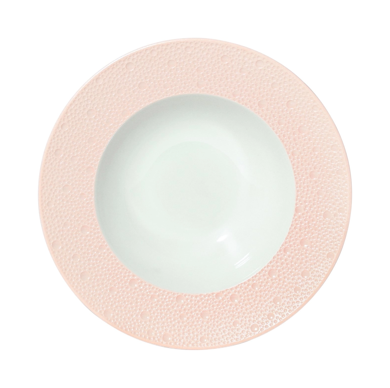 Тарелка суповая Bernardaud ECUME ROSE 22 см фарфор розовая