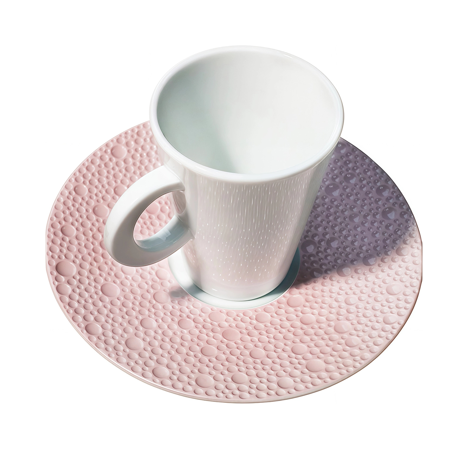 Чашка кофейная с блюдцем ECUME ROSE 60 мл фарфор розовая Bernardaud 2589/20451