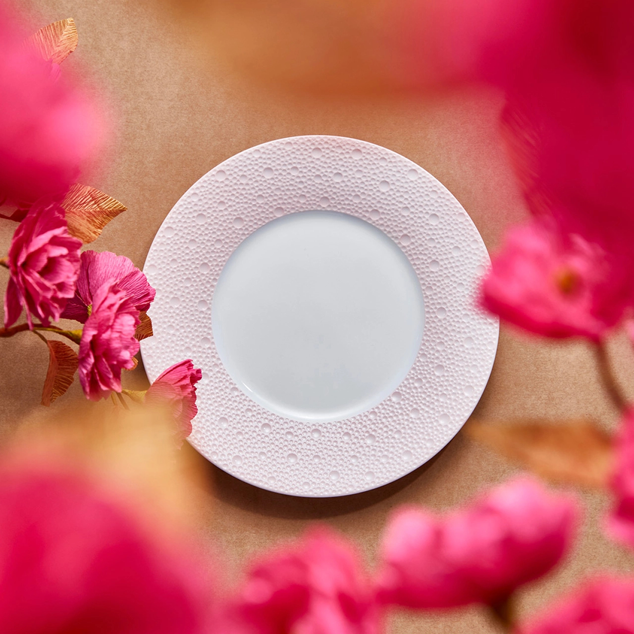 Тарелка салатная ECUME ROSE 21 см фарфор розовая Bernardaud 2589/20250