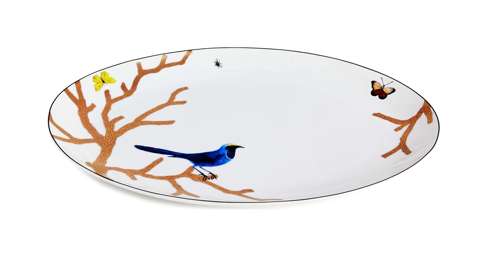 Блюдо овальное AUX OISEAUX 38 см фарфор Bernardaud 2488/107