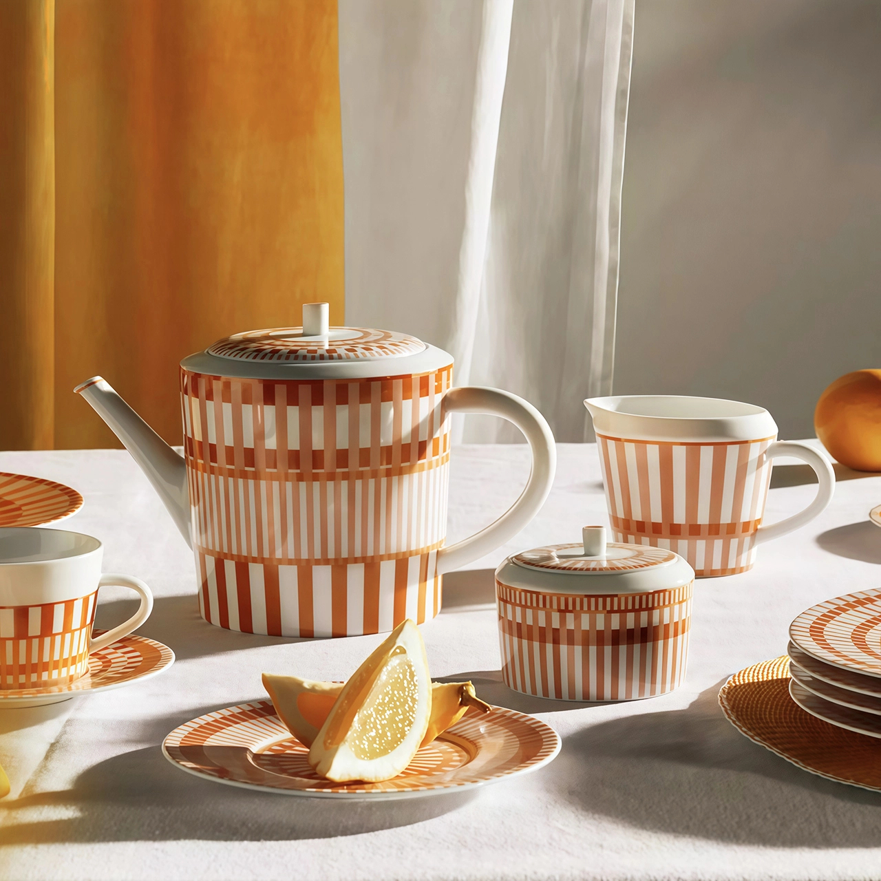 Кофейник TERRA ROSA 1 л фарфор оранжевый Bernardaud 2086/4200