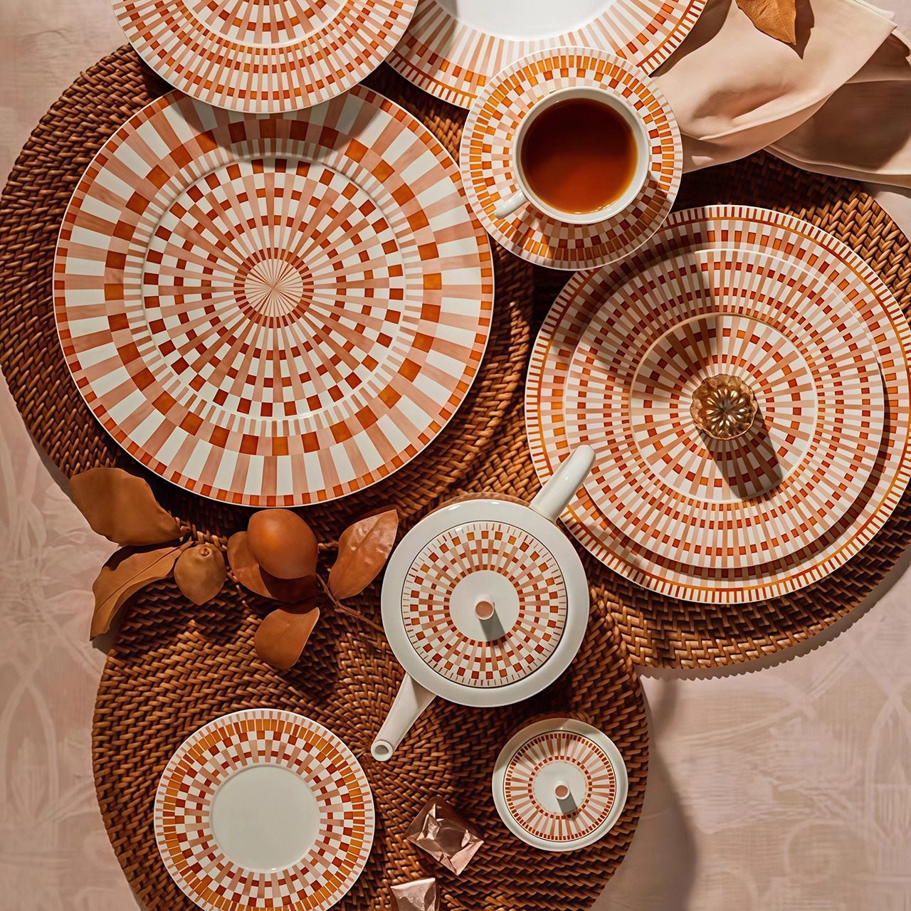 Кофейник TERRA ROSA 1 л фарфор оранжевый Bernardaud 2086/4200