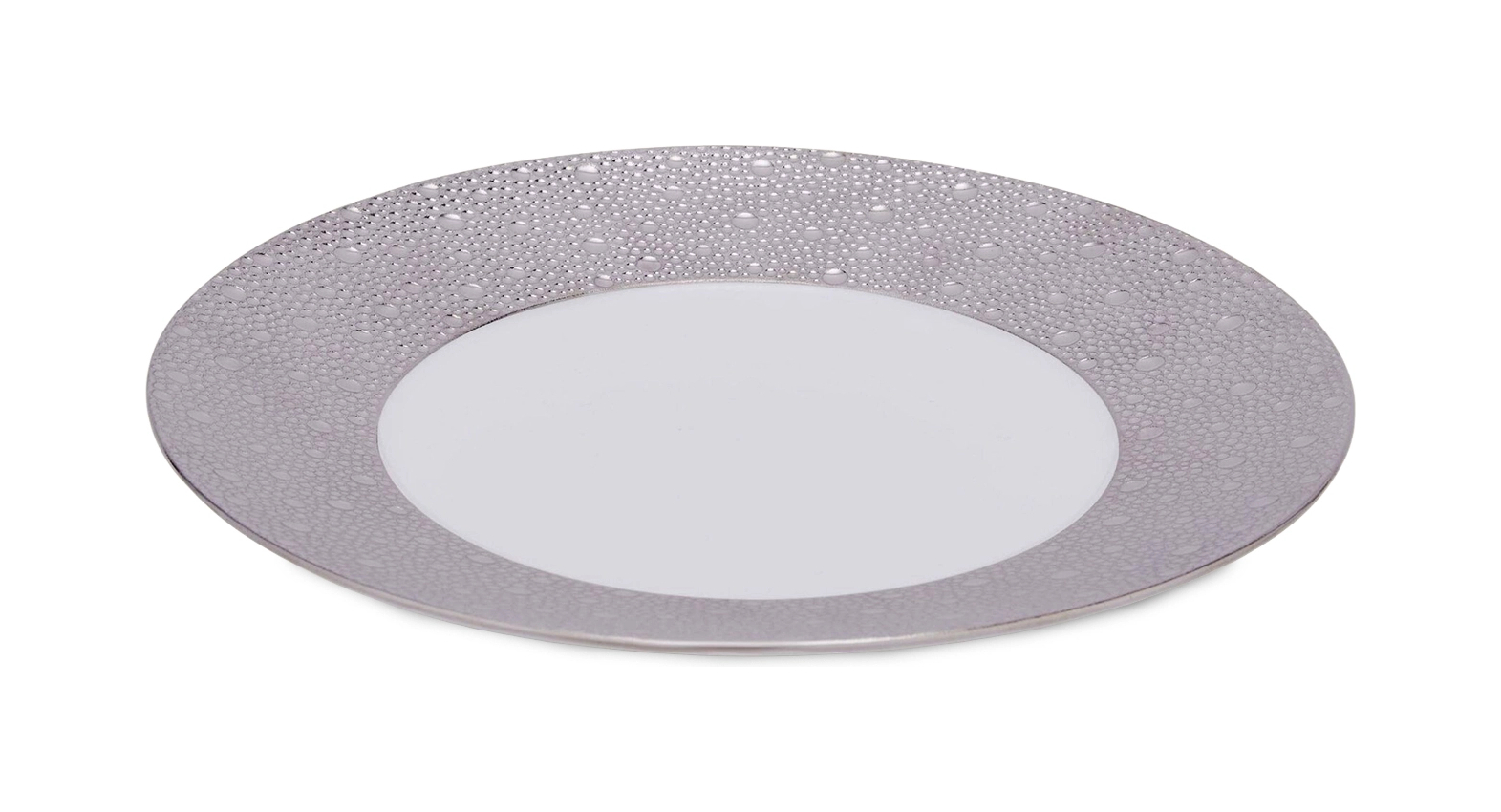 Тарелка обеденная ECUME PLATINE 26 см фарфор платина Bernardaud 0738/20249
