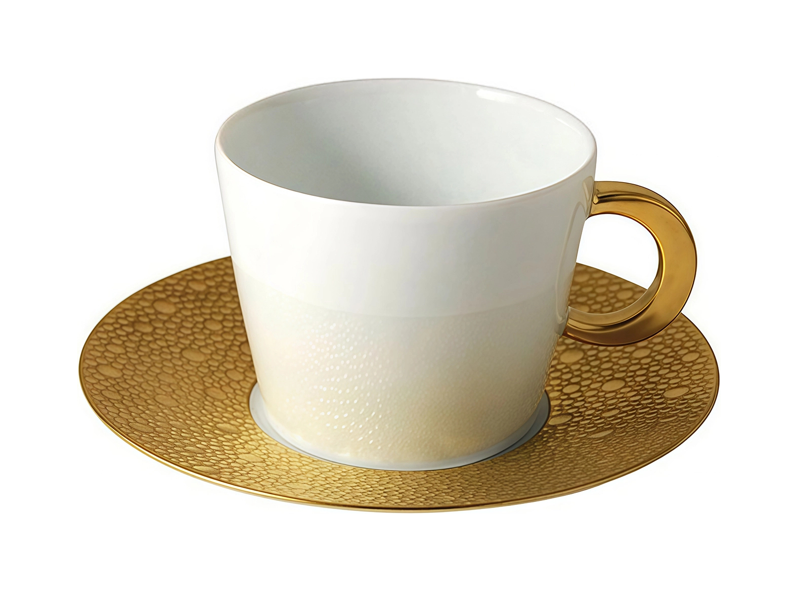 Чайная чашка с блюдцем Bernardaud ECUME OR 170 мл фарфор золото