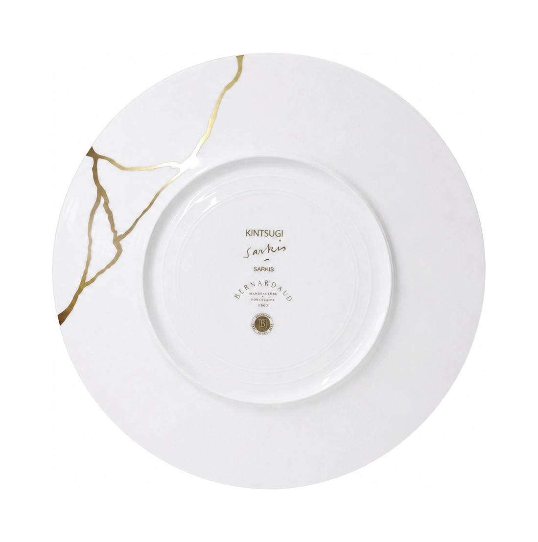 Тарелка обеденная Kintsugi 27 см белая, фарфор – 2