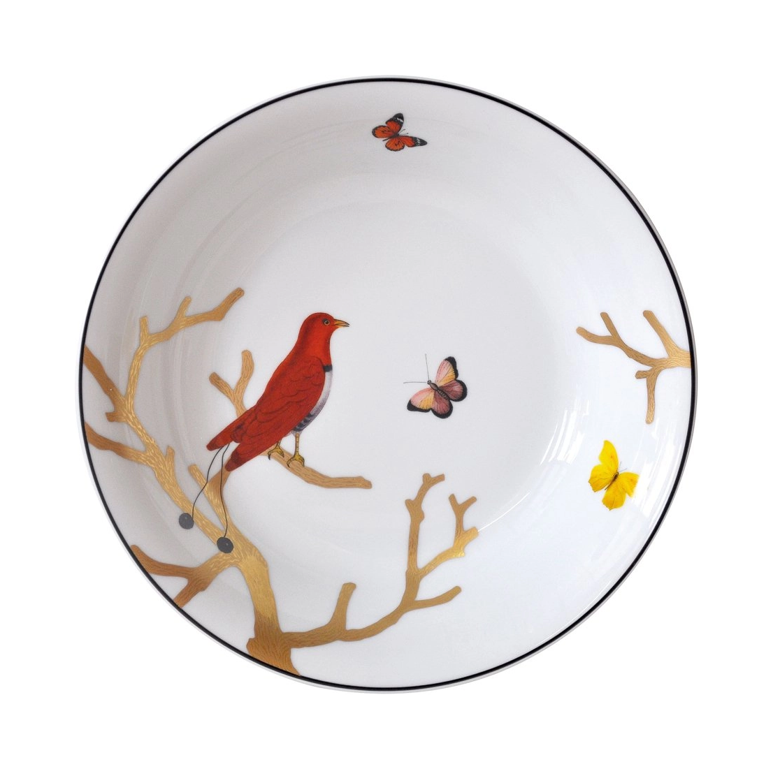 Блюдо круглое глубокое AUX OISEAUX 24.5 см фарфор