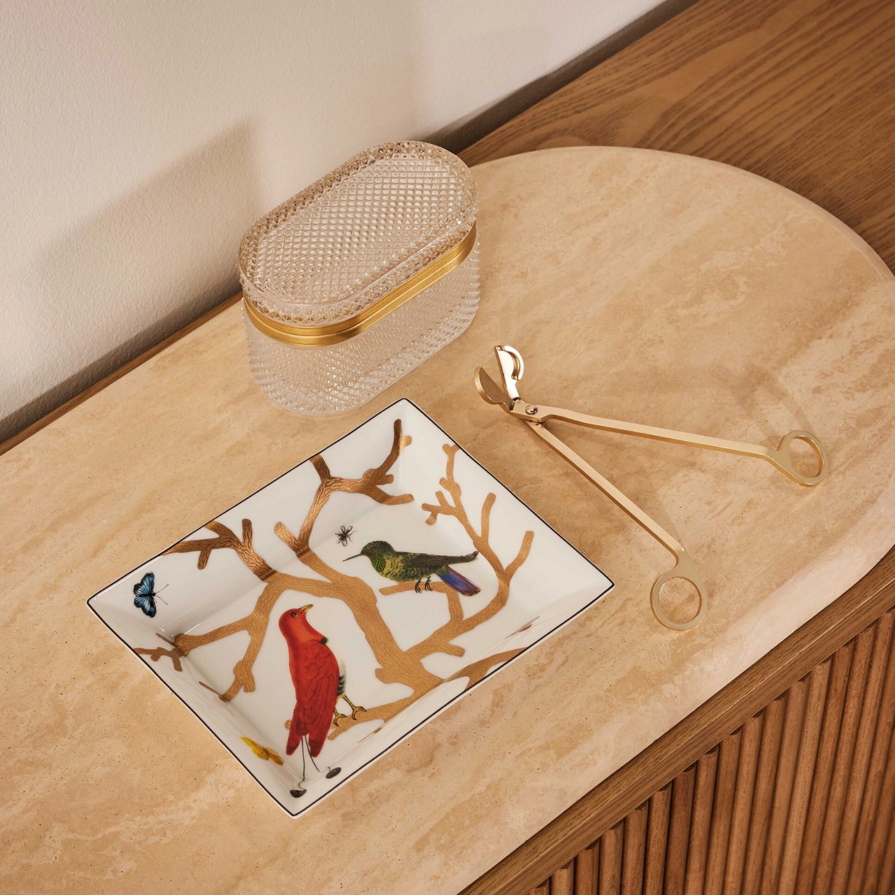 Мелочница AUX OISEAUX 20х16 см фарфор Bernardaud 2488/4511