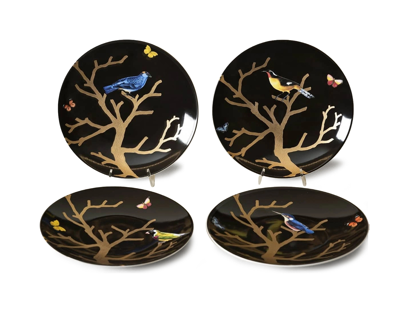 Набор салатных тарелок AUX OISEAUX 4 шт фарфор Bernardaud 0269/2551-4