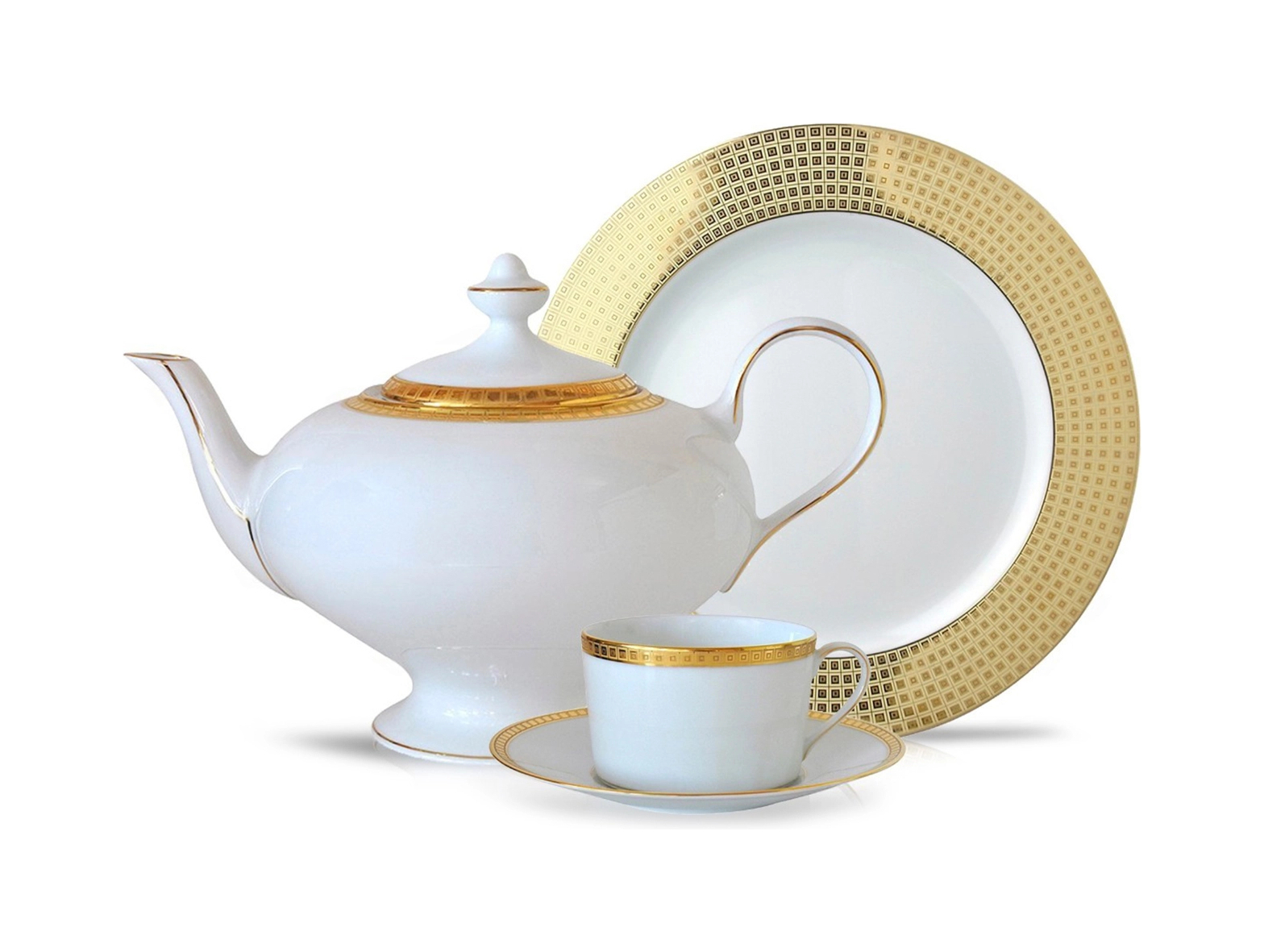 Тарелка подстановочная ATHENA GOLD ACCENT 29.5 см фарфор золото Bernardaud 0467/7
