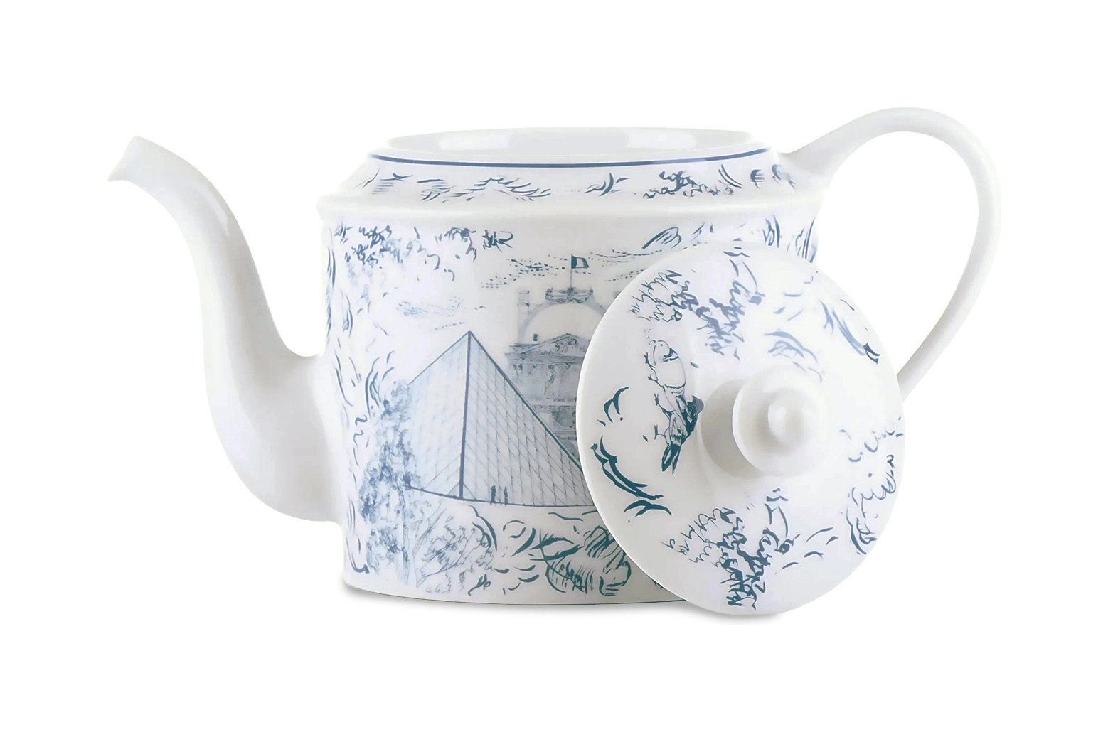 Чайник TOUT PARIS 1 л фарфор синий Bernardaud 1980/23376