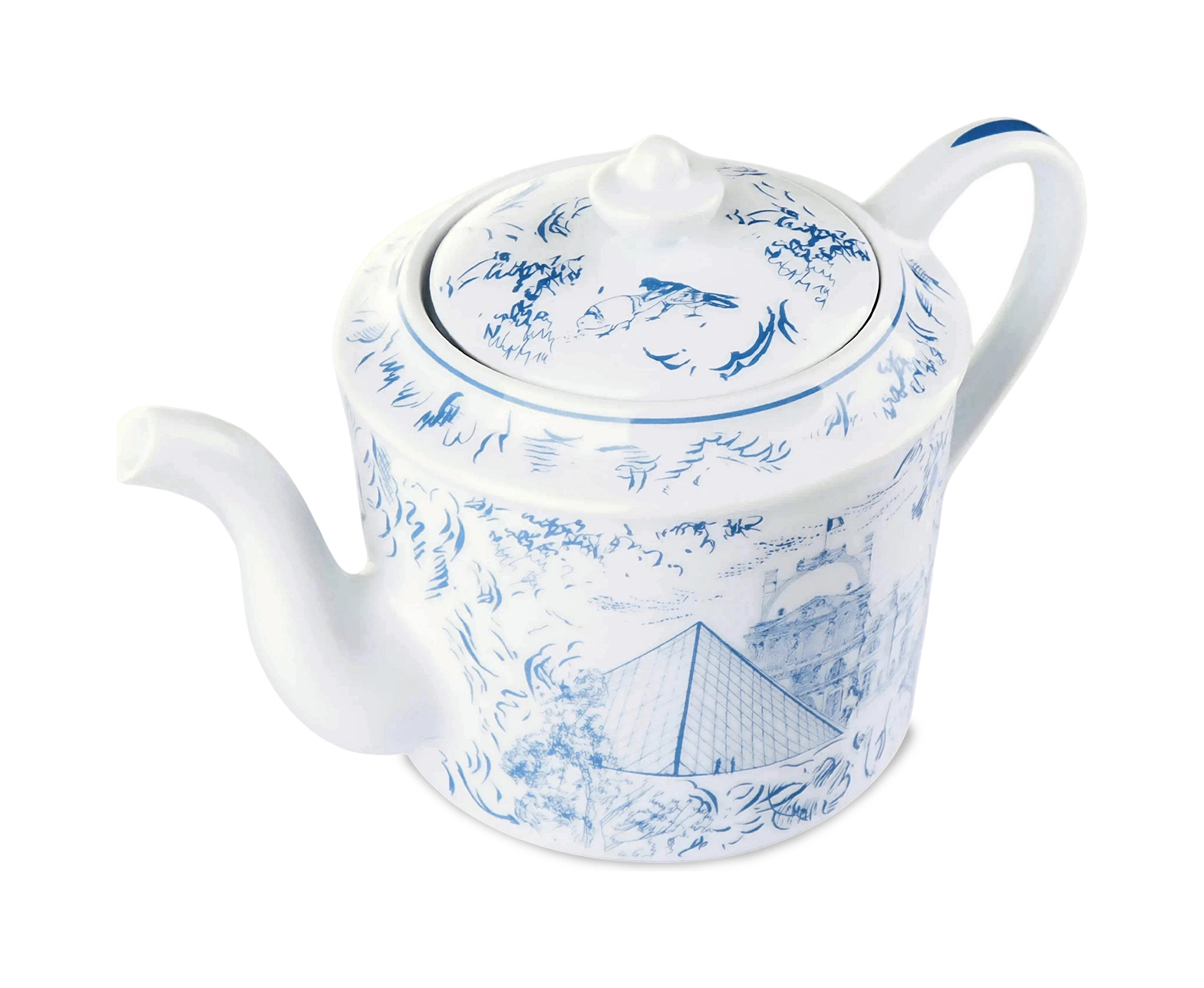 Чайник TOUT PARIS 1 л фарфор синий Bernardaud 1980/23376