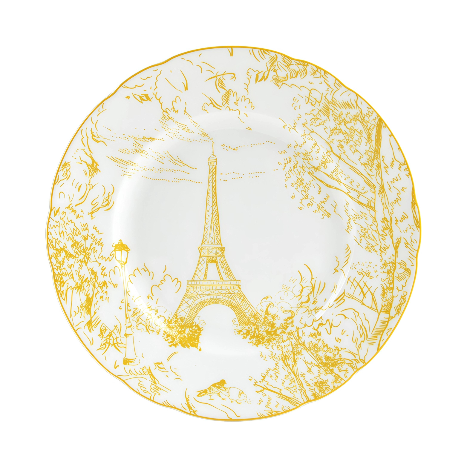 Набор салатных тарелок TOUT PARIS 6 шт фарфор Bernardaud 1980/2993