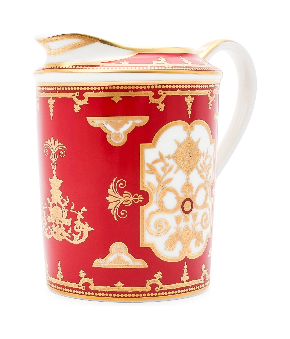 Молочник AUX ROIS ROUGE 300 мл фарфор красный золото Bernardaud G653/57
