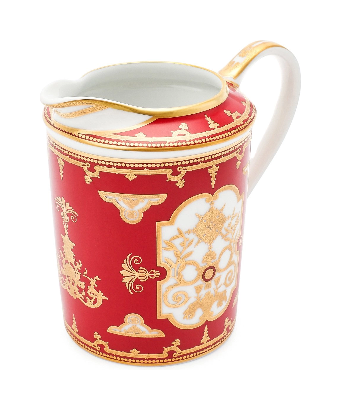 Молочник AUX ROIS ROUGE 300 мл фарфор красный золото Bernardaud G653/57