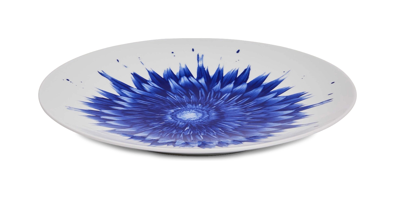 Тарелка обеденная IN BLOOM FLOWER 27 см фарфор бело-синяя Bernardaud 1768/23130