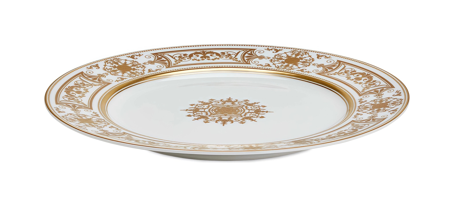Тарелка обеденная AUX ROIS OR 26 см фарфор белая золото Bernardaud 1847/13